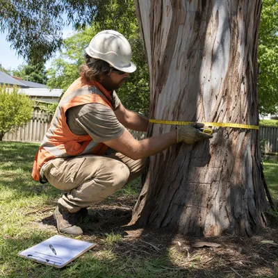 Measuring tree trunk diameter for Sunshine Coast Council permit