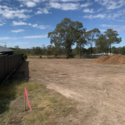 After: Hinterland block clearing for a new build, Sunshine Coast